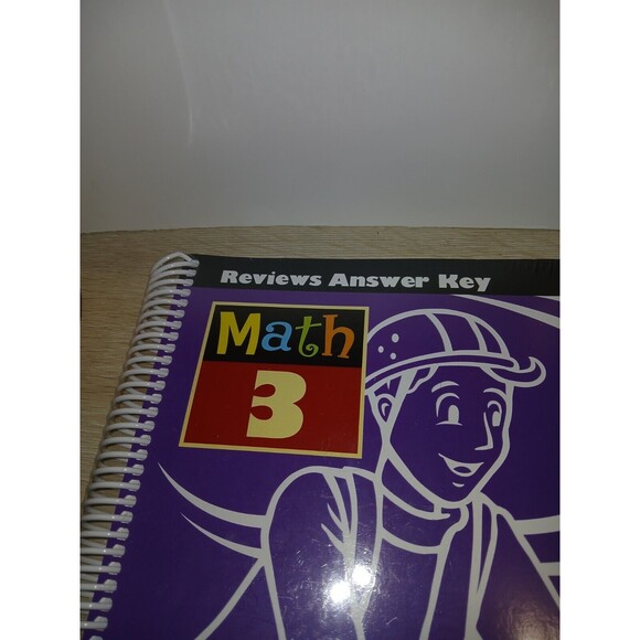 Math 3 Reviews Answer Key Book BJU Press 3rd Edition For 3rd Grade Sealed - Picture 9 of 11
